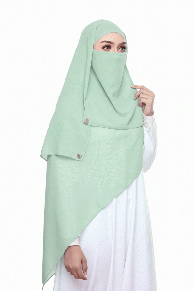 PLAIN CHIFFON SHAWL - MINT